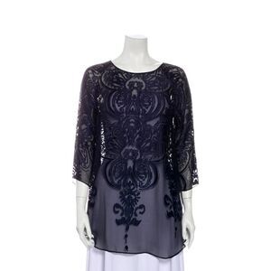 Calypso Bateau Silk Tunic Top
